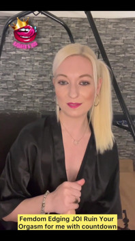 Femdom Edging JOI Ruin Your Orgasm for Me with Countdown.