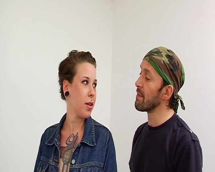 Filles Francaises: Con đĩ Pháp xăm mình ăn tinh sau khi đụ lỗ hậu thô...