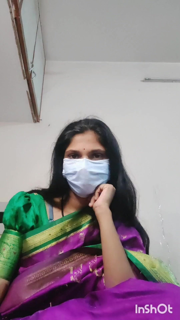 Desishycouple: Desi Bhabhi Shivani Horny in Pink Sari.