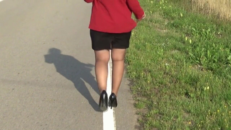 Nylon-Heels: Gaya perniagaan -wanita seksi