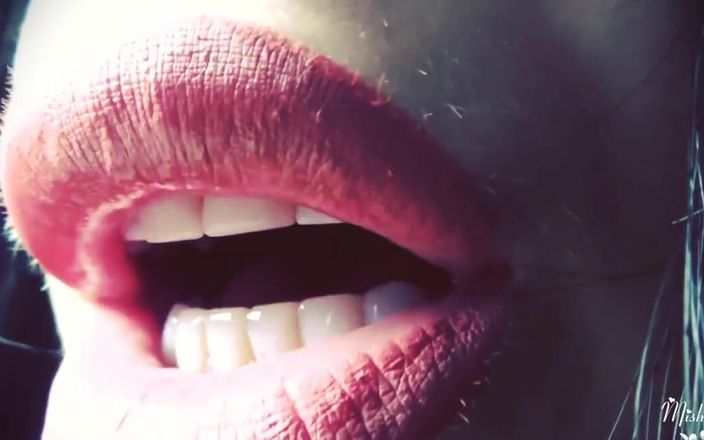 Goddess Misha Goldy: Mis besos en primer plano te harán correrte asmr 1
