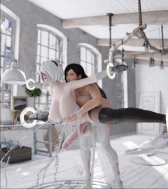 Velvixian3Futanari: Tifa se fute 2b Futa Transsexuală