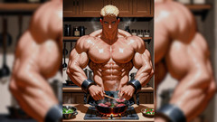 Erotic Man: Ai Muscle Hunks Memasak