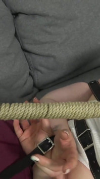 Alexis Luna in Personal Trainer Got Bondage Training Belt Bound, Hogtied and Gagged!