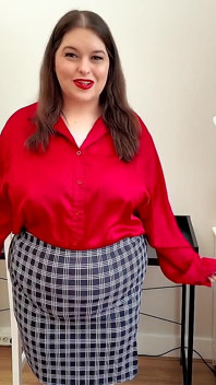 Your Employee's Growing Belly - You've Been Feeding BBW Sydney Screams and Admiring Her Big Belly
