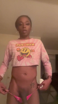 Rate My Meat Hanging Out of My Pink Thong.