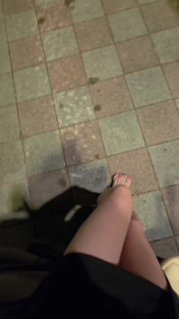 Barefoot and Exposing My Sexual Organs.