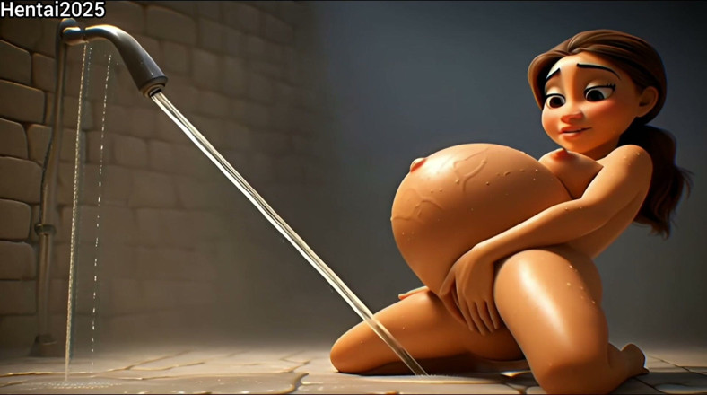 Hentai cartoon: Wanita hamil melancap dalam kompilasi mandi - Animasi Kartun Hentai 3D