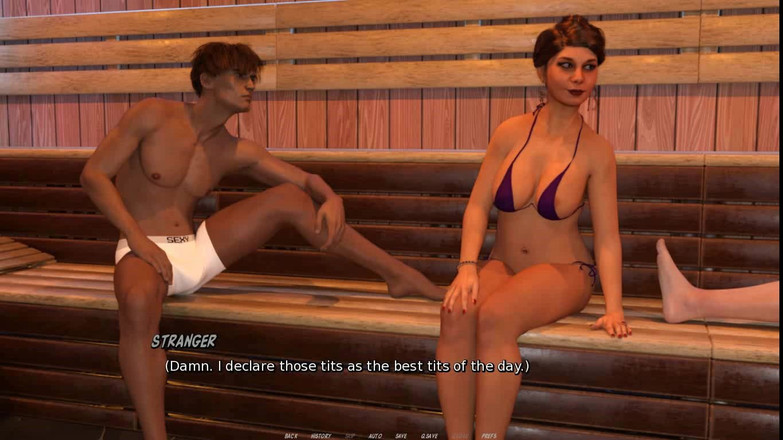 Dirty GamesXxX: Hotwife Ashley: suri rumah jalang dan dua lelaki di sauna...