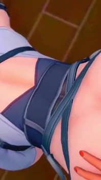 Zenless Zona Zero - pizda lui Evelyn umplută cu spermă în scenă de sex excitat - animații 3D Hentai