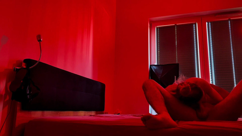 SalomeMassimo: Bedroom Fun. Sensual Sex Under Red Lights