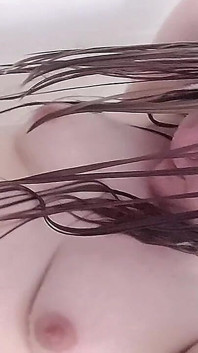 Shower Hair Brushing