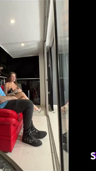 Behind the Scenes - Fucking and Sucking Her Lover's Big Cock While Humiliating Her Husband Sa Blonde