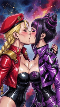 Juri and Cammy Kissing (ai)