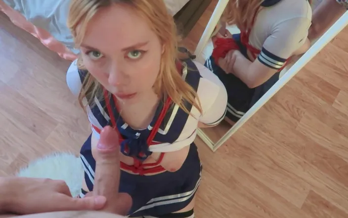 Estie Kay: Stepsister Tied up and Fucked in College Uniform