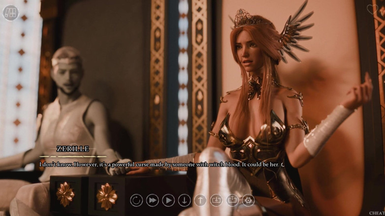 3D Cartoon Porn: Yedi krallık 52 - Atlas laneti tartışmak için elflerin kralı ve kraliçesiyle...