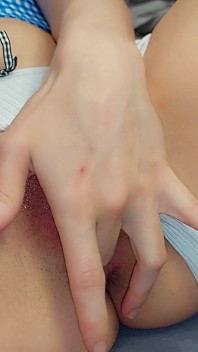 Powerful Vibrator Makes Her Pussy Flow Furiously with Moisture From the Vagina