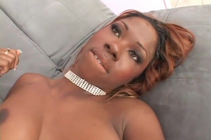 Black Sinner: Redhead ebony babe loves big cock