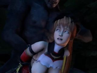 Velvixian 3D: Kasumi被饥渴的吸血鬼主狠操，没有声音