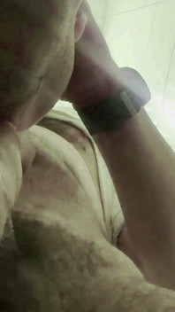 The Boss's Cum Drenched the Camera. a Blowjob in the Office Restroom.