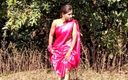 Marathi queen: In strada che mostra le strisce del sari