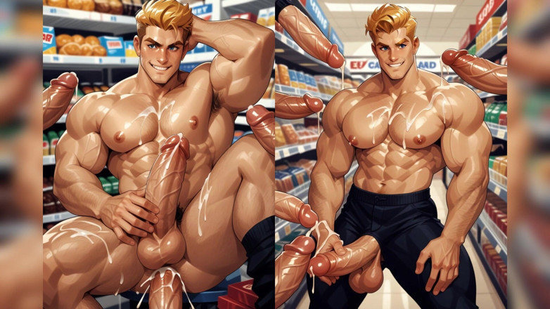 Boycum: Gay muscoloso con culo grosso scopa sborra