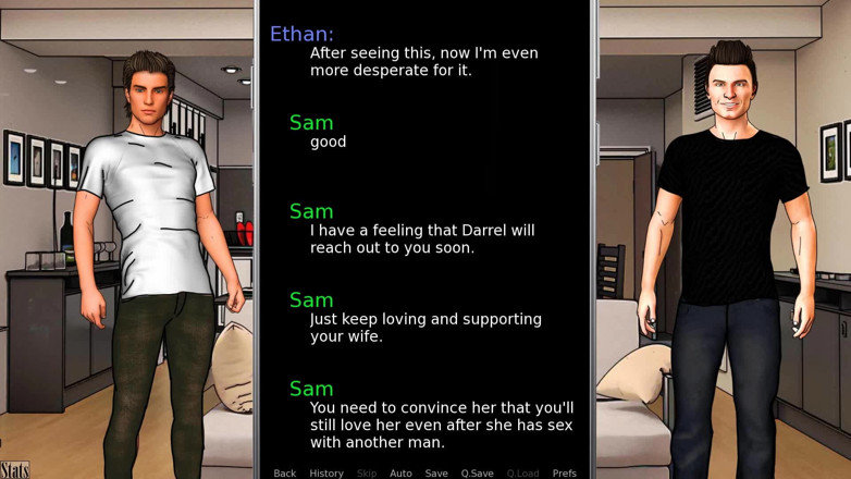 Dirty GamesXxX: Duet Of Love&amp;lust pasangan: dua cuckold bercakap antara satu sama...