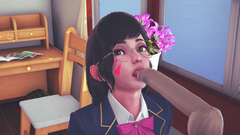 Waifu club 3D: DVA awek kolej menjilat zakar awak dengan lidahnya dan dapat...