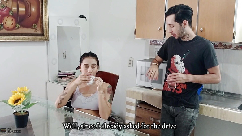 Vayolet: Sexe oral avec mon demi-frère excité - porno en espagnol