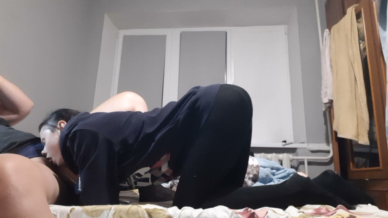 Lesbian-illusion: I Quickly Cum in Her Mouth, but She Doesn’t Stop...