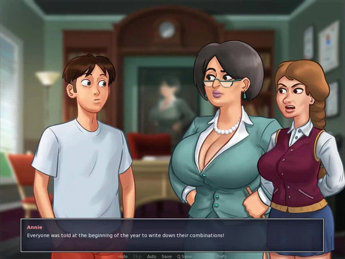 Dirty GamesXxX: Summertime Saga: naughty principal with big tits ep. 2