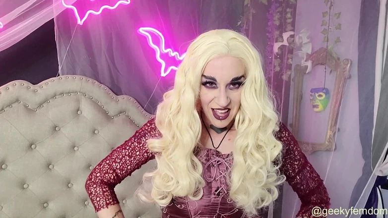 Geeky Femdom: Hocus Pocus Rampage na Comic Con Virgins