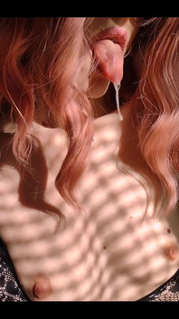 Is There a Kind Soul Here Who Would Lick the Saliva off My Tits?