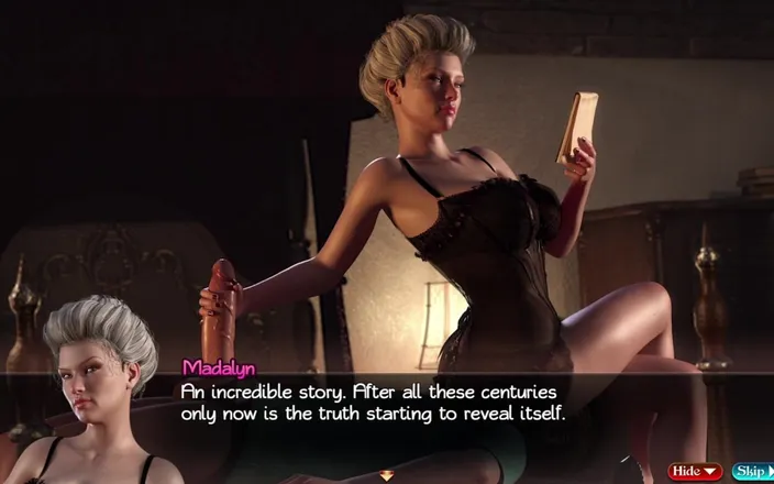 Porngame201: Treasure of Nadia - story scenes #14 - eating MILF Madalyn's pussy