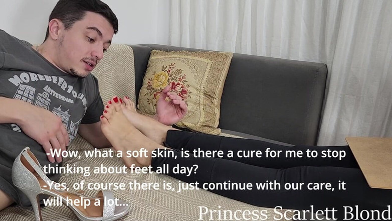 Queen Lytta ballbusting and cum lick: Księżniczka Scarlett Blond - seksowny psycholog ep 1 - przegrany zdiagnozowany przez seksownego...