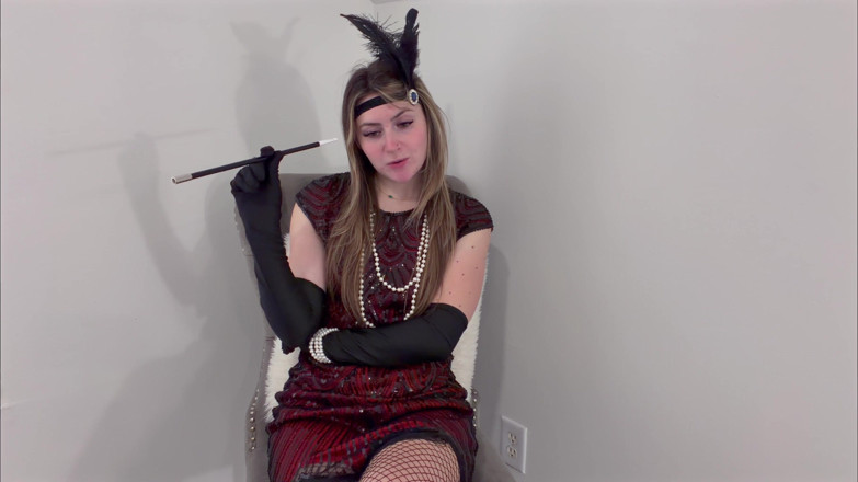 Kink in Time: London Evans ' Roaring '20er Wichs Anweisung 4K POV Versuchung erwartet!