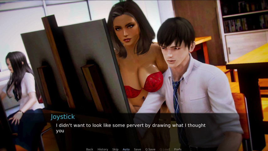 Waifu Academy (pt 17) - the Art Teacher Has Nipple Rings? (jsc) (Joystick Cinema)
