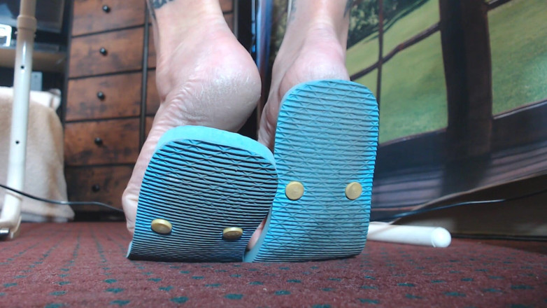 Abby Anna: Juego de zapatos de goma azul