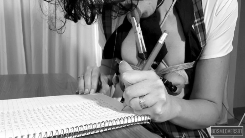 Bdsmlovers91: Урок слухняності для нахабного студента