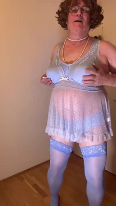 Sissy Blue Dessous