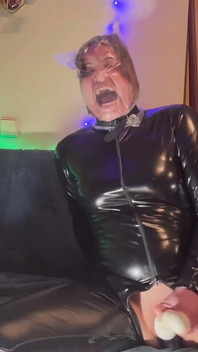 Plastic Bag Masturbation in Latex