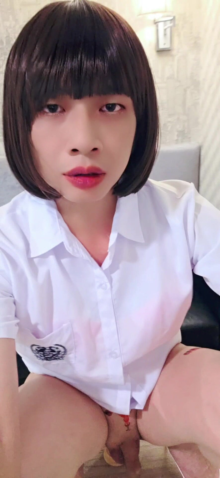 Taiwancdgirl: Punčochy Office Lady používá dildo anální sex