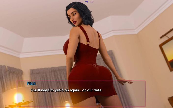 Visual Novels: Замовкни і танцюй - частина 76 - дівчата труть свої цицьки об мене