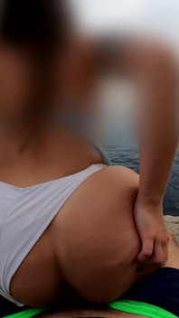 Fucking a Big Ass Spanish in Public with Sea View