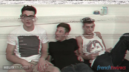 French twinks: Двоє американців і тінка француженка
