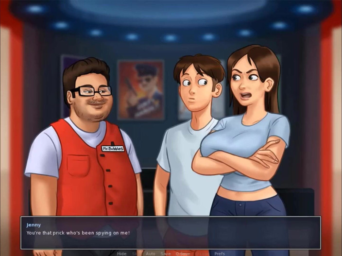 Cartoon Play: Summertime Saga part 80 - berseronok di pawagam