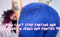 Cutiepiie Chubby: BBW Can't Stop Farting and Burping on Jeans and Panties 4K