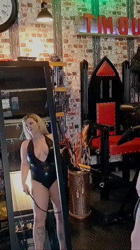 Slaveboys First Whipping in Her Dungeon