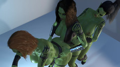 Wraith Futa: Futa Ork in piedi anale treno