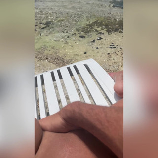 Spuirtcouplexxxx: Awek cergas panas memancut mani di pantai Valalta, Punta Kriz,...